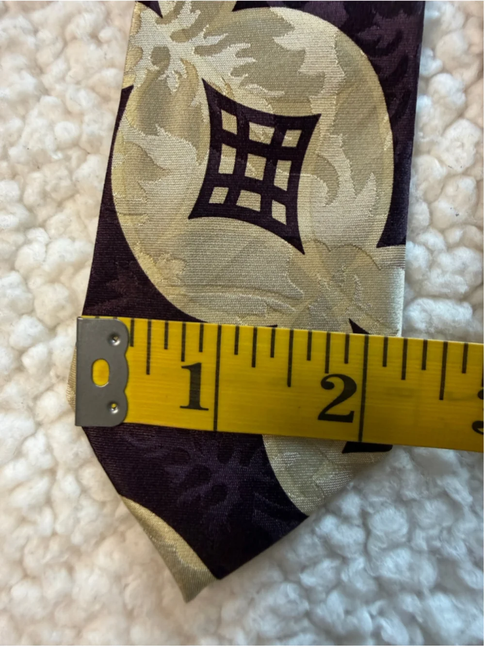 Vintage 80s Polo Ralph Lauren Hollywood Collection Silk Tie NWT Art Deco